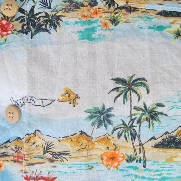 Size- S/L, ZARA palm tree print shirt - Picture 7 of 7